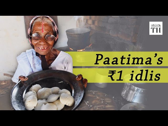 Paatima's ₹1 idli, prepared by hand on a grindstone