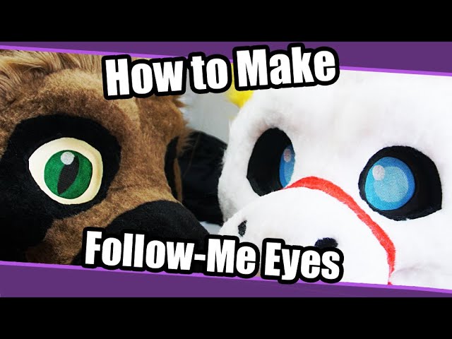 How To Make Follow-Me Eyes For Fursuit & Cosplay + PDF Template | Fursuit  Tutorial