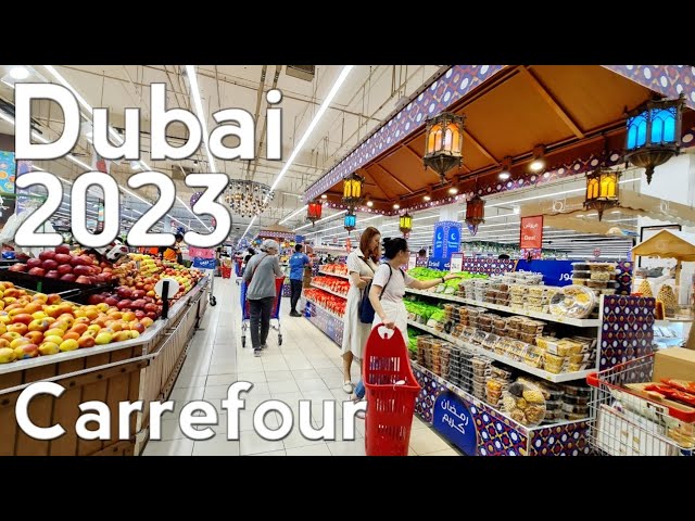 Dubai Carrefour Hypermarket Complete Walking Tour 2023