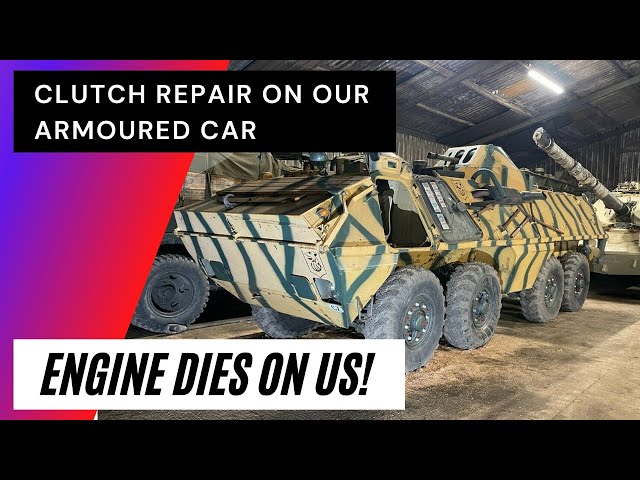 Repairing the clutch on our OT64 SKOT Polish Armoured Car, The Engine Dies on us whilst bleeding!