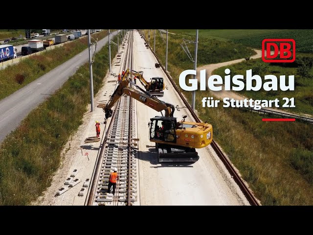 Gleisbau für Stuttgart 21 | Deutsche Bahn baut auf den Fildern
