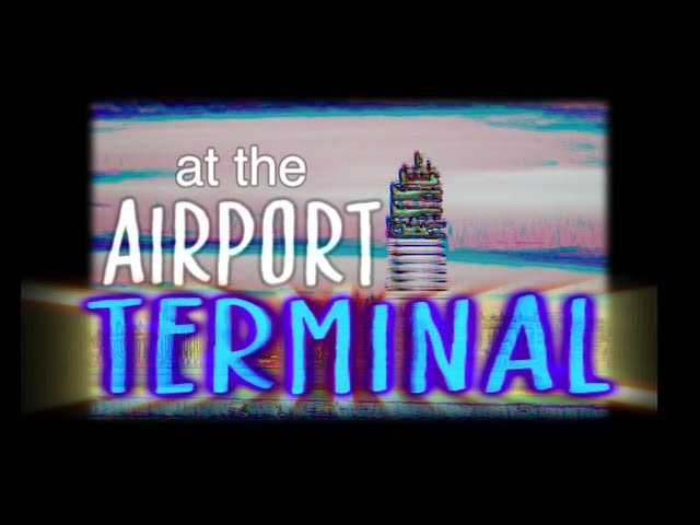 at the airport terminal