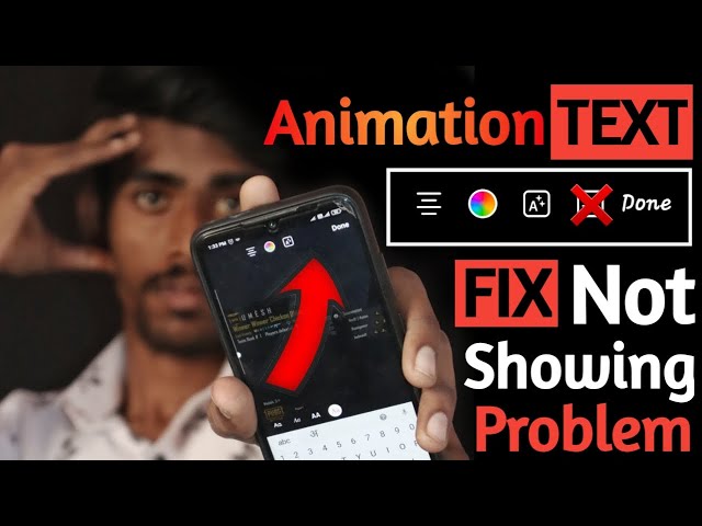 How To Solve Animation Text icon Not Showing ON INSTAGRAM Story | Animated text ig story not working