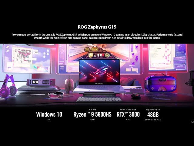 New Asus ROG Zephyrus G15 QHD RTX 3070 First Impressions