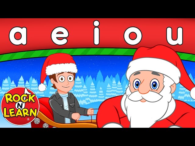 Jingle Vowels - A E I O U - Rock 'N Learn Christmas Vowel Song for Kids