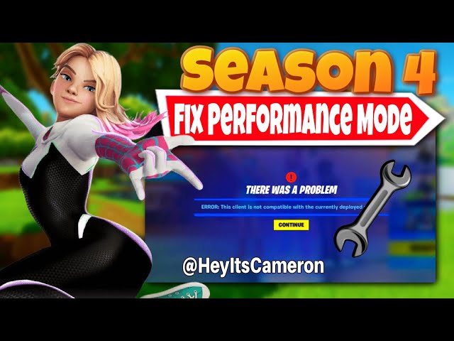 How To FIX Your Performance Mode Season 4 Ch 3 Fortnite! (Boost FPS, Reduce Latency, & Optimize PC)
