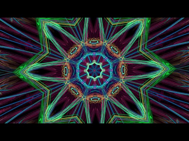 The Splendor of Color Kaleidoscope Video v1.1 Colorful Psychedelic Fractal Flame Visuals to Trip On