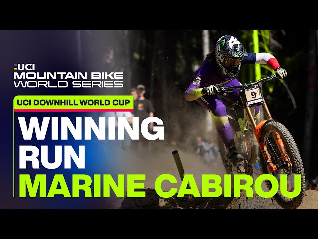 Les Gets Downhill World Cup Winning Run Marine Cabirou | UCI Mountain Bike World Series