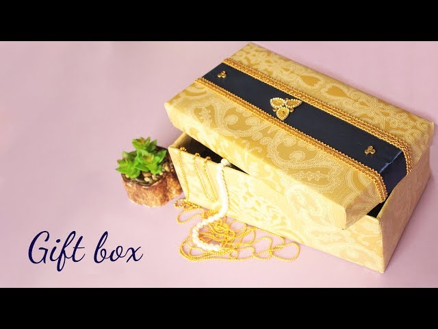 DIY Gift Box | reuse waste shoe box | Best out of waste
