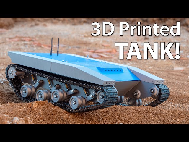 Fully 3D Printed TANK / Tracked Robot Platform