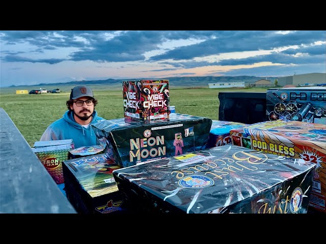 LIGHTING A LITERAL TON OF FIREWORKS IN WYOMING