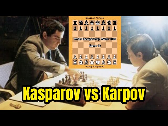 Garry Kasparov vs Anatoly Karpov | World Championship Match (1990)