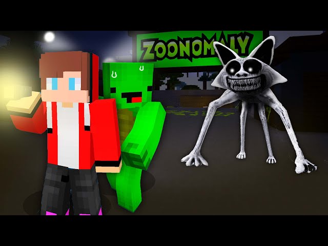 JJ and Mikey got TRAPPED by Scarry Monster of Zoonomaly in Minecraft - Maizen
