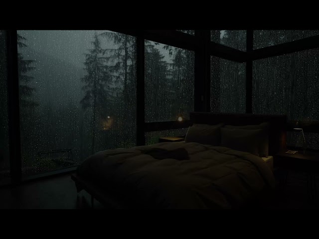 Immerse Yourself In Heavy Rain And Thunder For A Good Night's Sleep - Rain On Window for Sleep