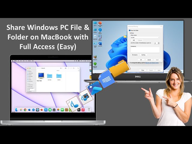 How to Share Windows PC File & Folder on MacBook with Full Access (Easy)