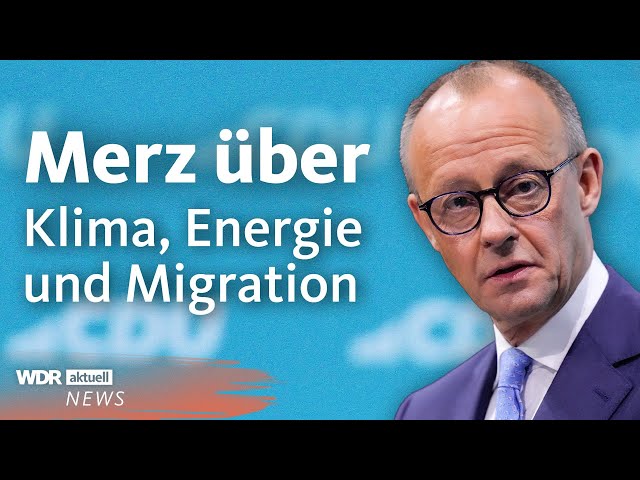 Exklusiv: Friedrich Merz im Interview zu CDU-Parteitag und Grundsatzprogramm | WDR Aktuelle Stunde