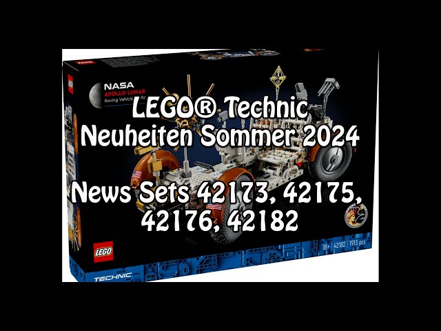LEGO Technic-Neuheiten Sommer 2024 (u.a. Mond-Rover, Porsche ... Sets 42173, 42175, 42176, 42182)