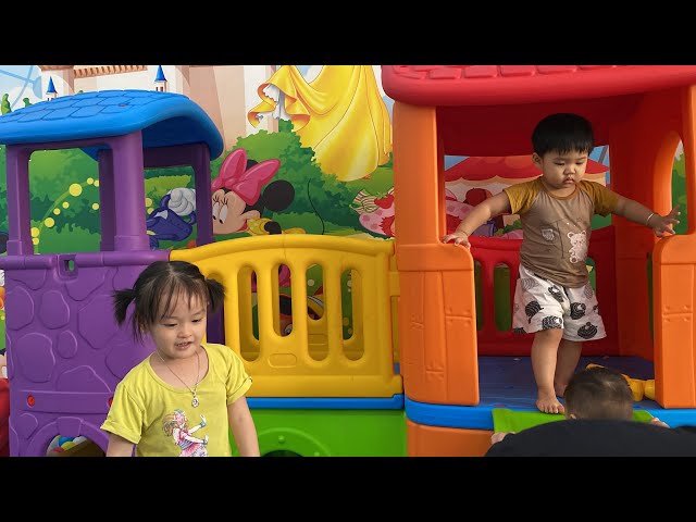 Kids fun with toys indoor playground