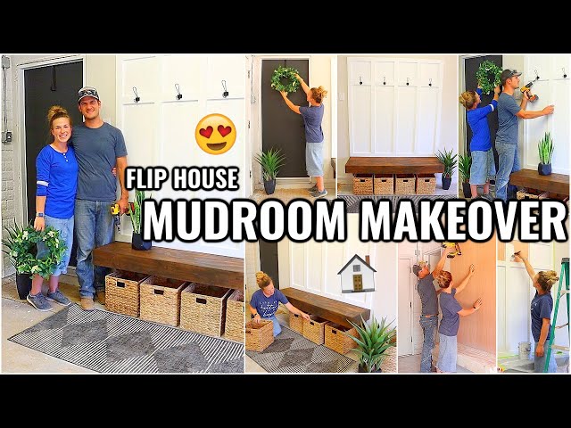 COMPLETE MUDROOM MAKEOVER!!😍 HOUSE TO HOME Little Brick House Episode 9
