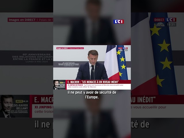 🗣️  Emmanuel Macron : "Nous ne sommes en guerre ni contre la Russie ni contre le peuple russe"