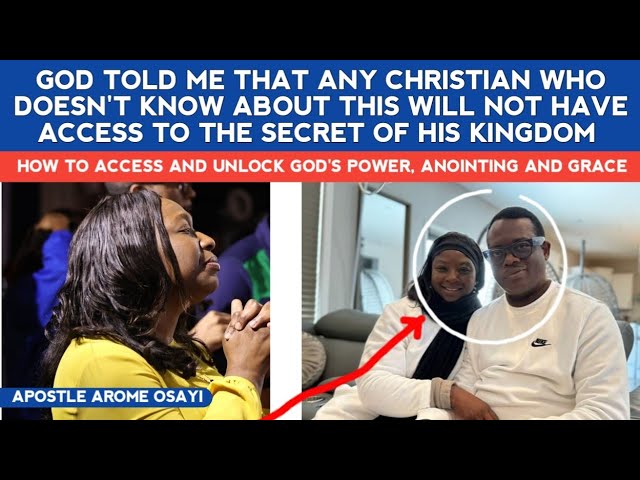 GOD TOLD ME THAT HE HIDE THIS BECAUSE HE DOESN'T WANT SOME CHRISTIANS TO KNOW ABOUT IT - APST AROME