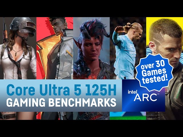 Intel Core Ultra 5 125H Gaming - Meteor-Lake ARC iGPU Benchmarks