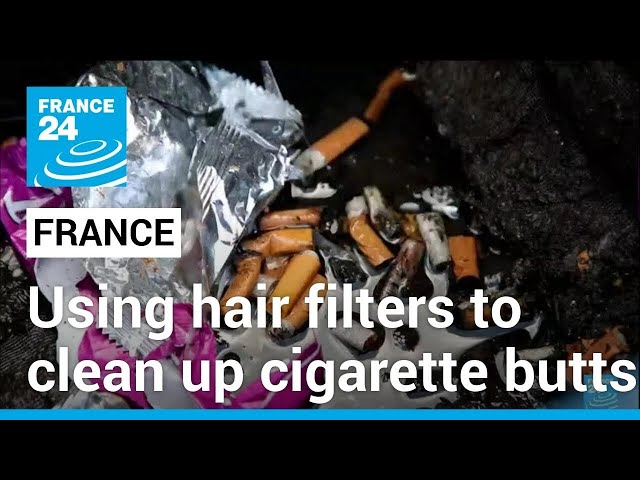 French inventor uses hair to take on scourge of cigarette butts • FRANCE 24 English