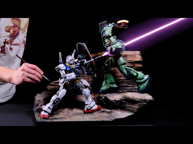 Making Gundam Combat Diorama | Perfect Grade Unleashed!