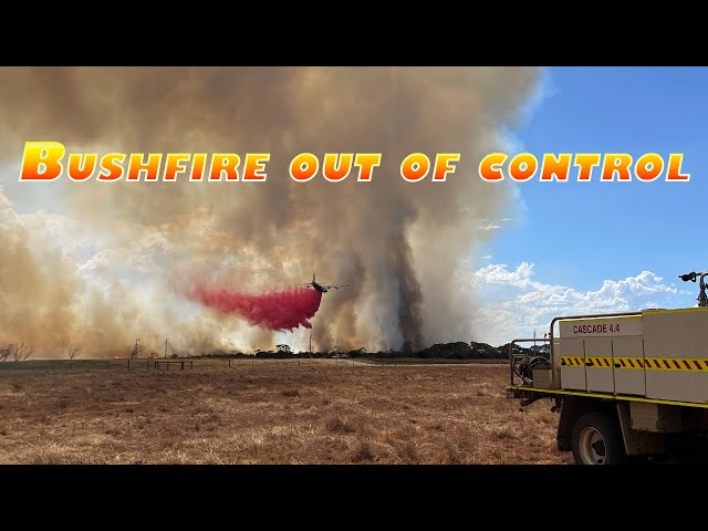 Fighting a Bushfire in 44° heat and strong winds!!!