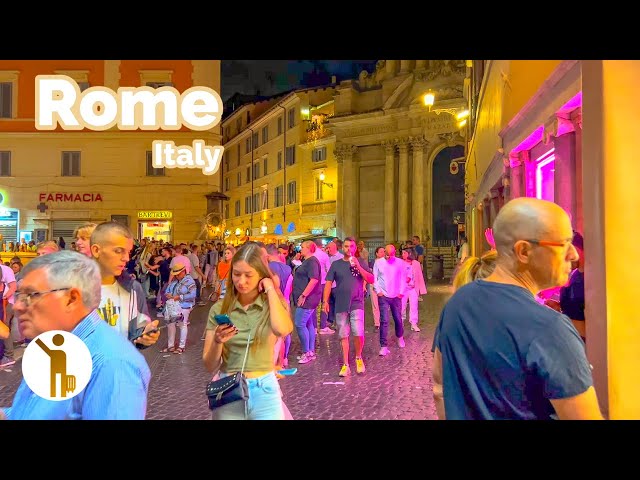 Rome, Italy 🇮🇹 - Fontana Di Trevi Evening Walk - 4K 60fps HDR Walking Tour