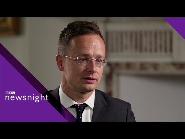 Hungarian foreign minister challenged on migration policy - BBC Newsnight