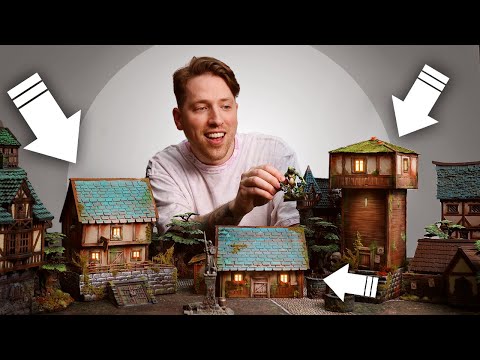 Crafting an ENTIRE fantasy village for $0 - Beginner friendly Builds!