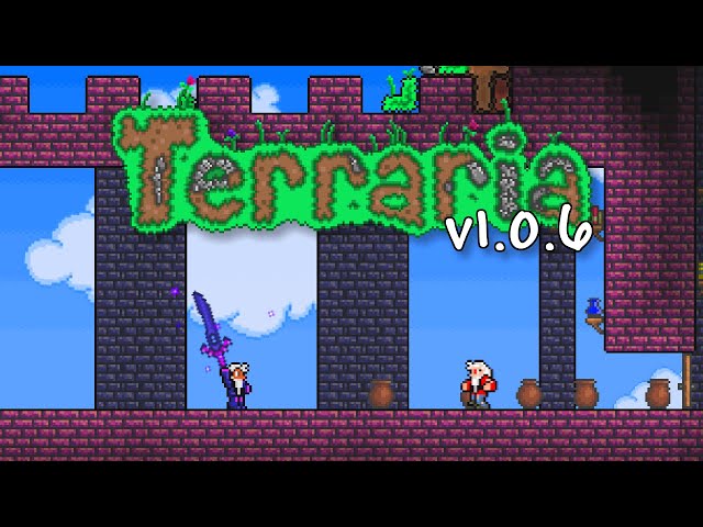 Playing Terraria 1.0.6 in 2024 to kill time until 1.4.5