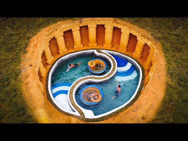 He Build Underground House And Water Slide Into Giant Swimming Pool That Saved 1 Million Dollars