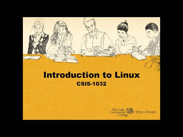 Intro to Linux Week 1: First Day of Class Part 1