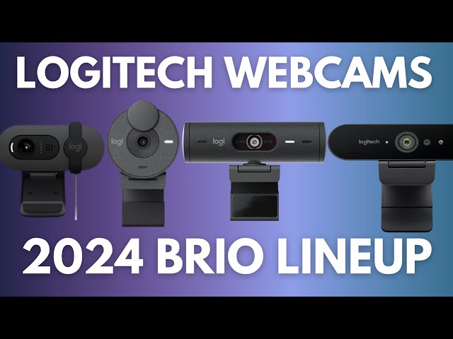 Logitech webcam comparison 2024 ( BRIO 100 / 300 / 500 / 4K )