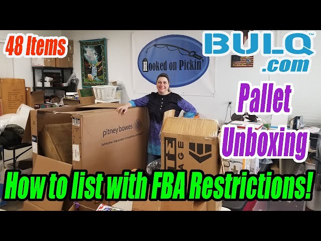 Bulq.com Pallet Unboxing & Listing - Profits Revealed - 48 Items - Uninspected Returns - Re-selling