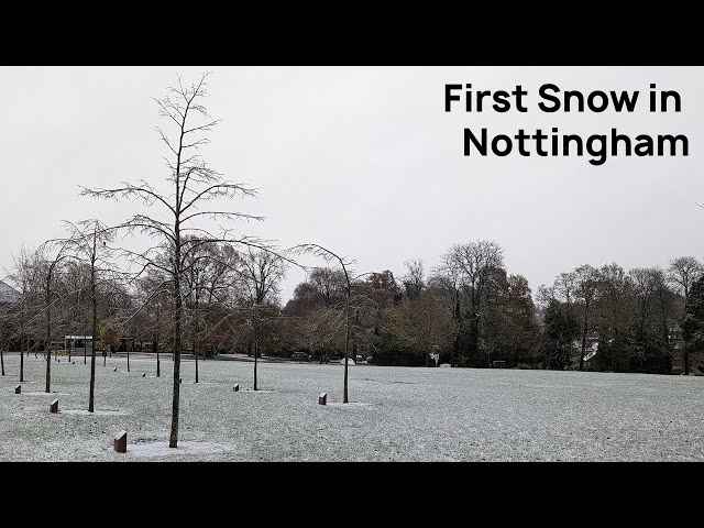 First Snow in Nottingham