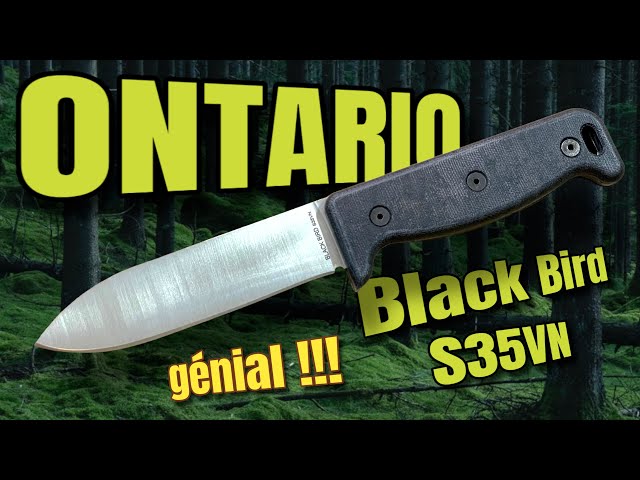 ONTARIO "Black Bird S35VN" ... ne cherchez plus c'est le couteau qu'il vous faut !!!