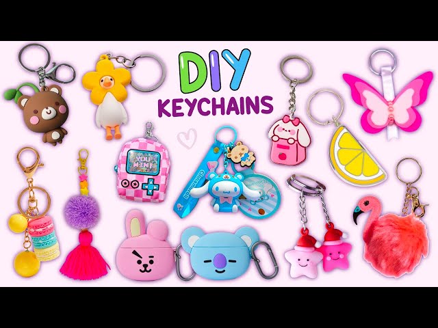12 DIY KEYCHAIN IDEA - How To Make Super Cute Keychains