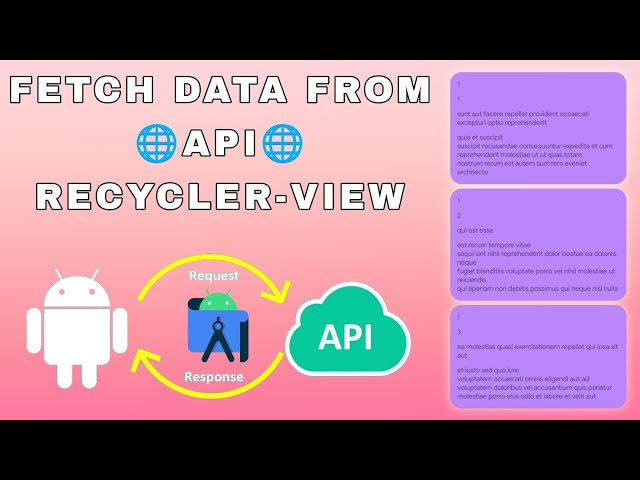 Android Kotlin: How to Fetch Data From API display in RecyclerView Android Studio || Techno Sp