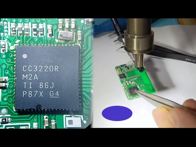 Soldering MCU & QFN IC Chips with Hot Air Station