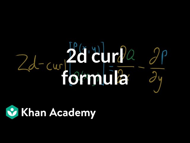 2d curl formula