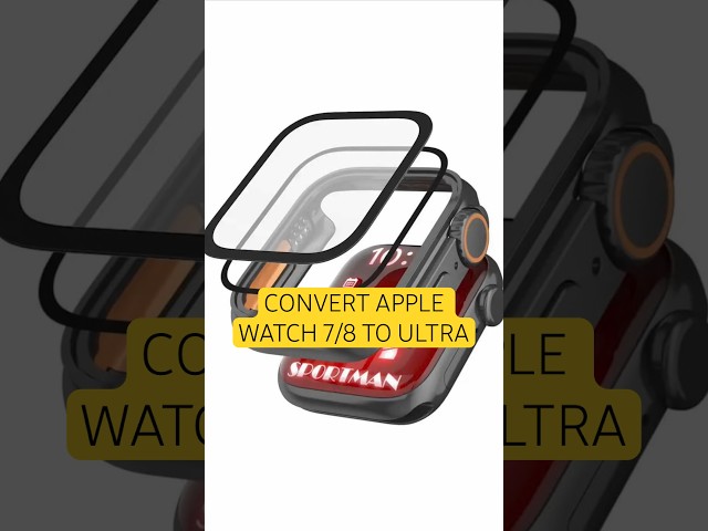 Convert Your Apple Watch into Ultra🔥Cases & Straps #watches #applewatchseries8ultra #trendingshorts