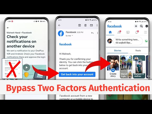 Bypass two factor authentication facebook 2024 | check your notification on another device facebook