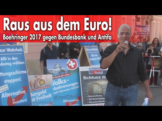 EZB und Antifa versus AfD und Ratio: Demo Regensburg 4.7.2017