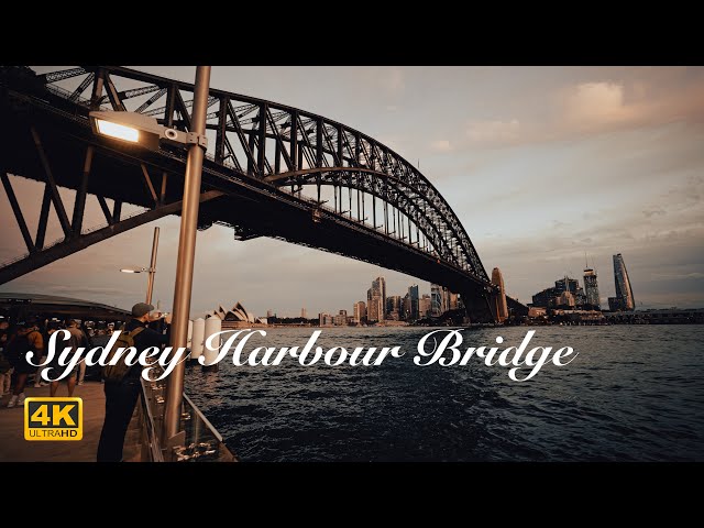 [4K] Sydney Australia Walking Tour - Harbour Bridge and The Rocks Market