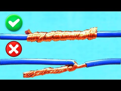 AWESOME IDEA! HOW TO TWIST ELECTRIC WIRE TOGETHER!