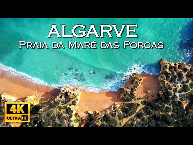 Algarve Portugal Amazing Coast - Praia da Maré das Porcas  4K UHD