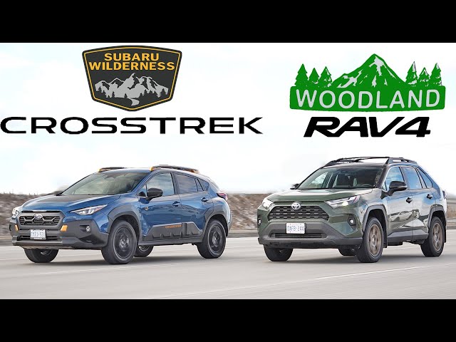Size Matters? 2024 Subaru Crosstrek Wilderness vs  2024 Toyota RAV4 Woodland Edition Comparison.